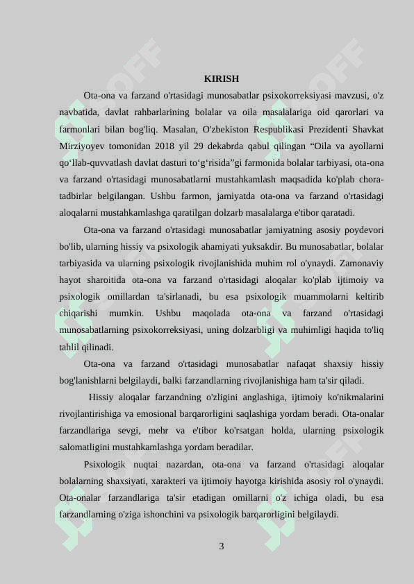 OTA-ONA VA FARZAND O'RTASIDAGI MUNOSABATLAR PSIXOKORREKSIYASI 3