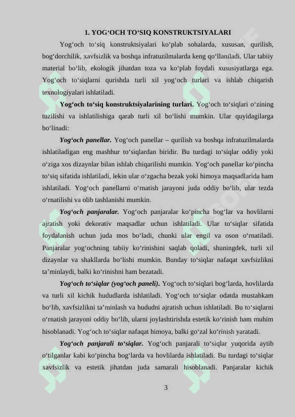 Yog‘och va plastmassali to‘siq konstruktsiyalari 3