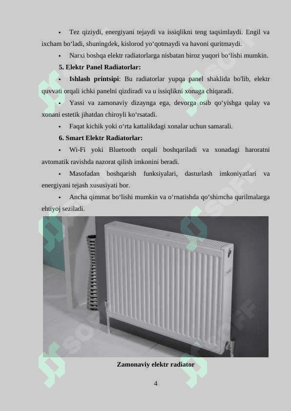 Zamonaviy isitish asboblari. Radiatorlar va ularning turlari 4