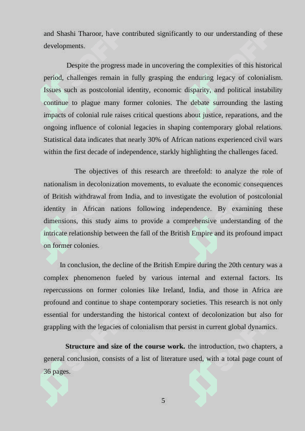 KURS ISHI INGILIZ TILIDAN BRITISH EMPIRE 5