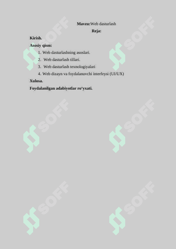 web dasturlash 2