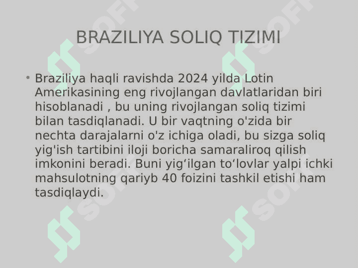 Braziliya soliq tizimi 2