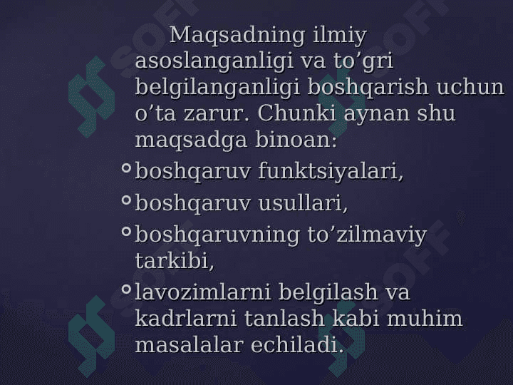 biznesda maqsad va funksiyalkrni belgilash 4