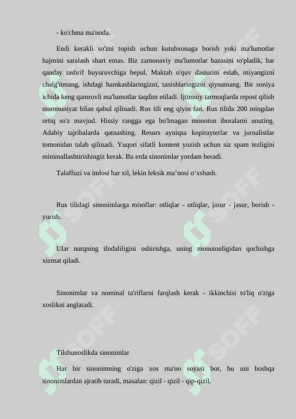 Sinonim, antionim va omonim 4