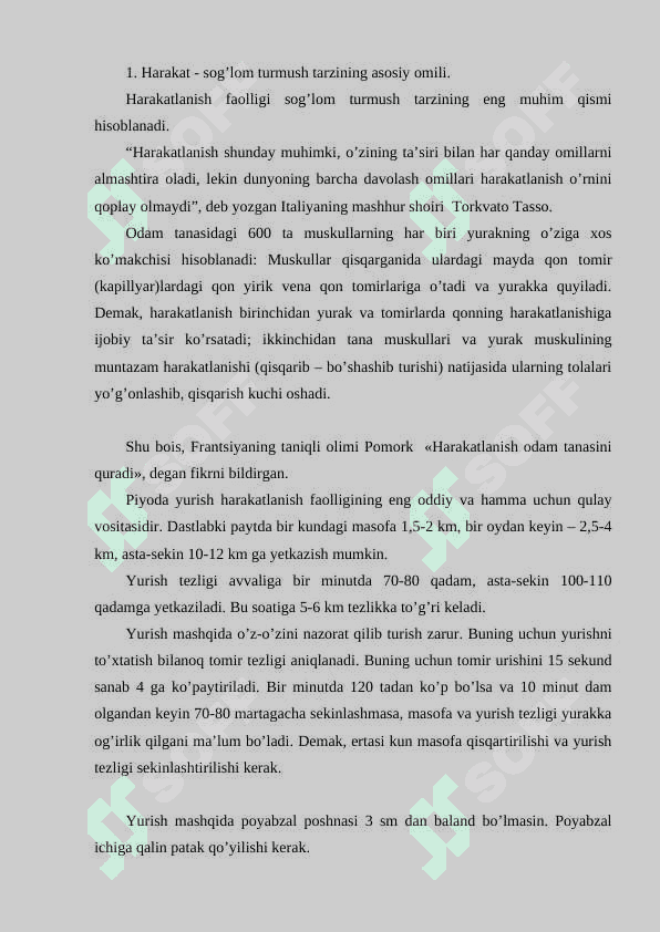 Sog’lomlashtirish jismoniy madaniyat mashg'ulotlari 2