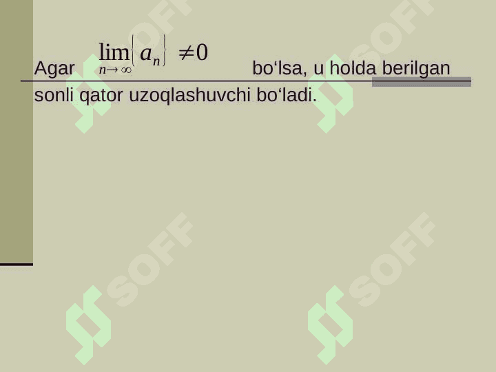 Sonli qatorlar 8