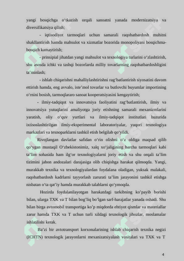 Avtomobil kuzovi hamda kabinasiga texnik xizmat ko‘rsatish va ta’mirlash ishlari uchun kerakli texnologik jihozlar tahlili 4