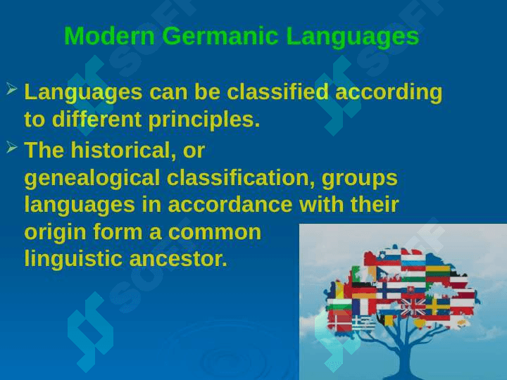 Specific features of Western Germanic languages 2
