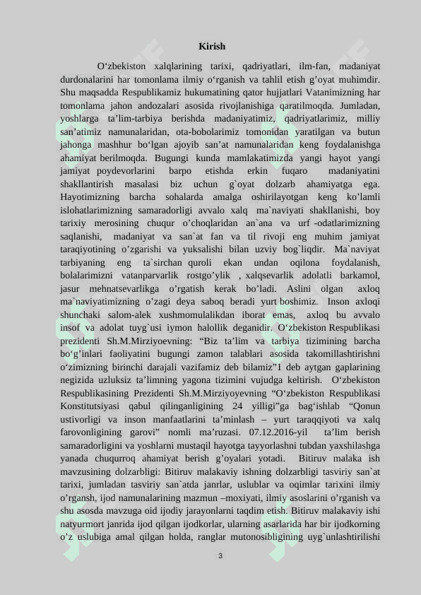 ”Qishloqdagi bozor”  kompozitsiyasini ishlash texnologiyasi 3