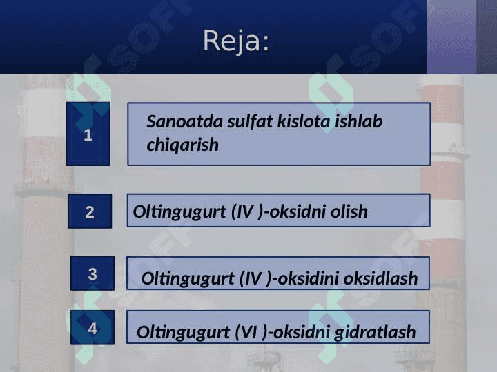 Sulfat kislota ishlab chiqarish 2