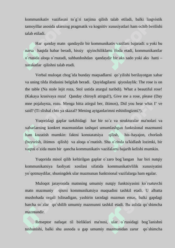 Stilistik va pragmatik jihatdan tarjima turlari. 2