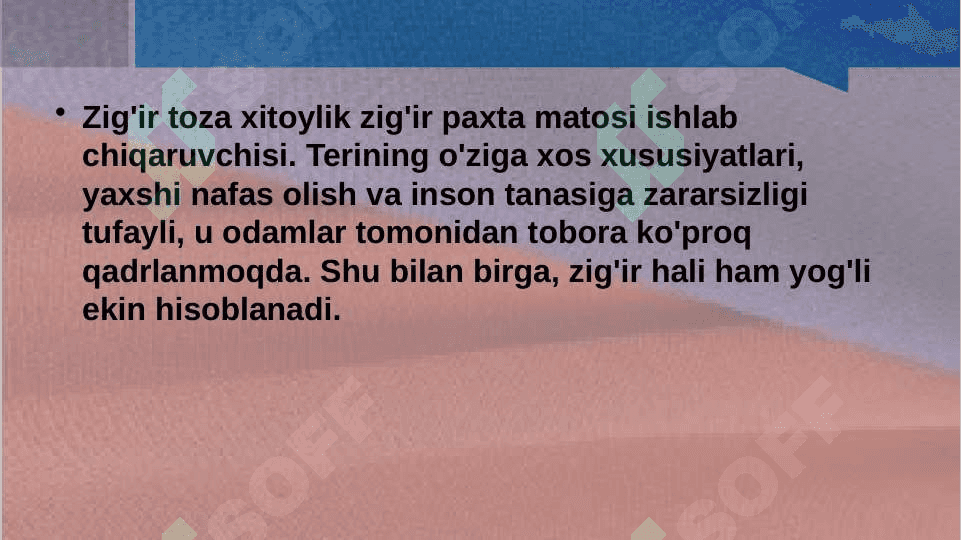 Zig’ir matolarining zamonaviy assortimenti 3