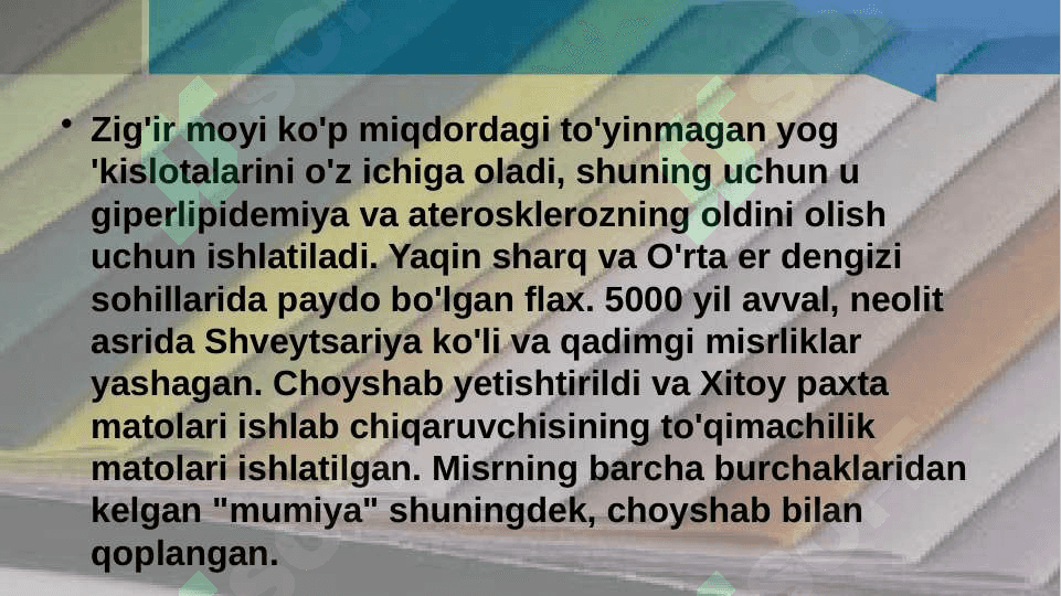 Zig’ir matolarining zamonaviy assortimenti 4