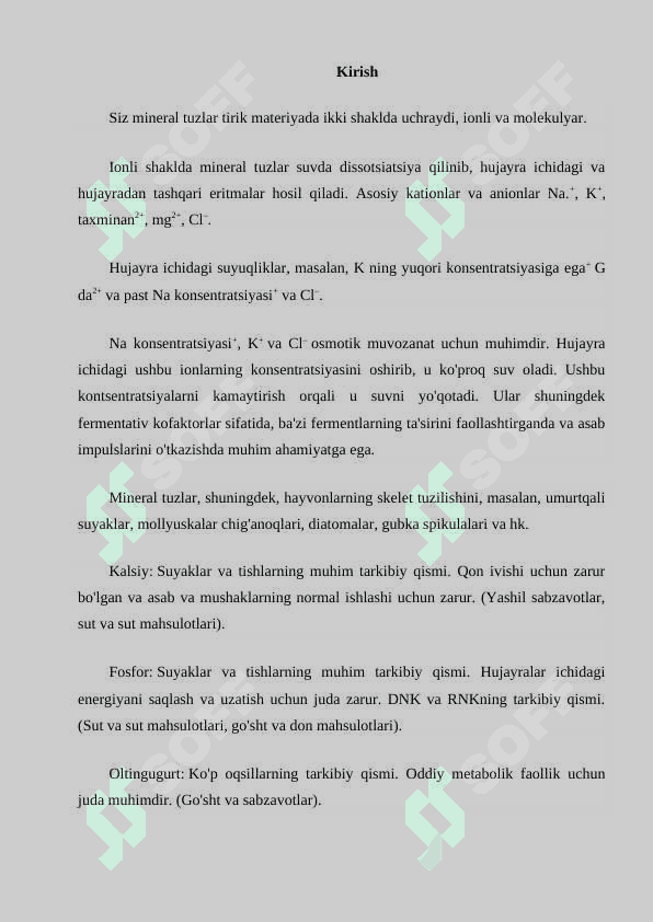 Mineral tuzlarning o'simliklar hayotidagi ahamiyati 2