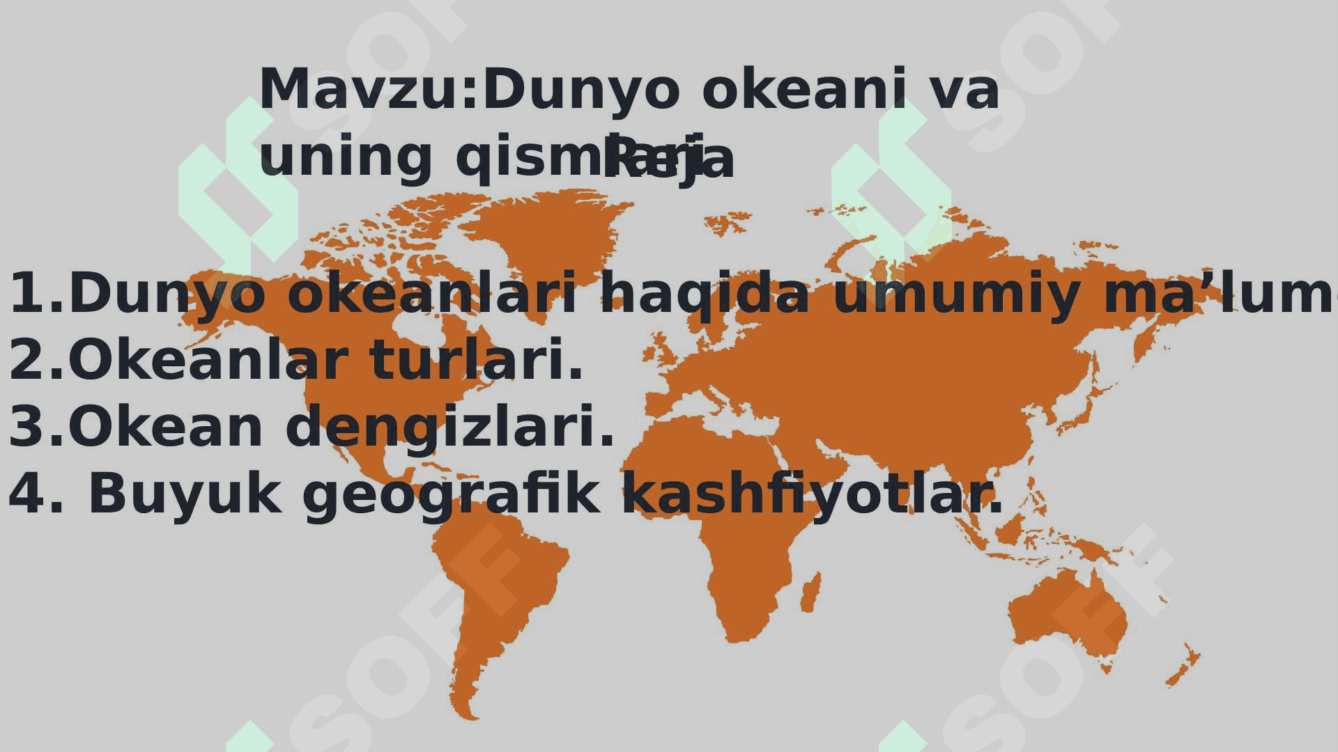 Dunyo okeani va uning qismlari 2