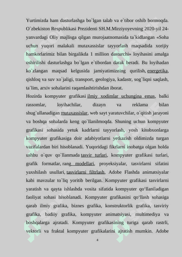 Adobe Photoshop dasturida instrumentlar yordamida maxsus effektlar yaratishning yo’llari 4