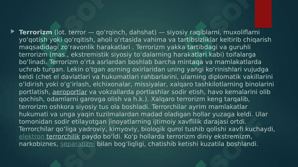 Diniy ekstremizm va terrorizm 3