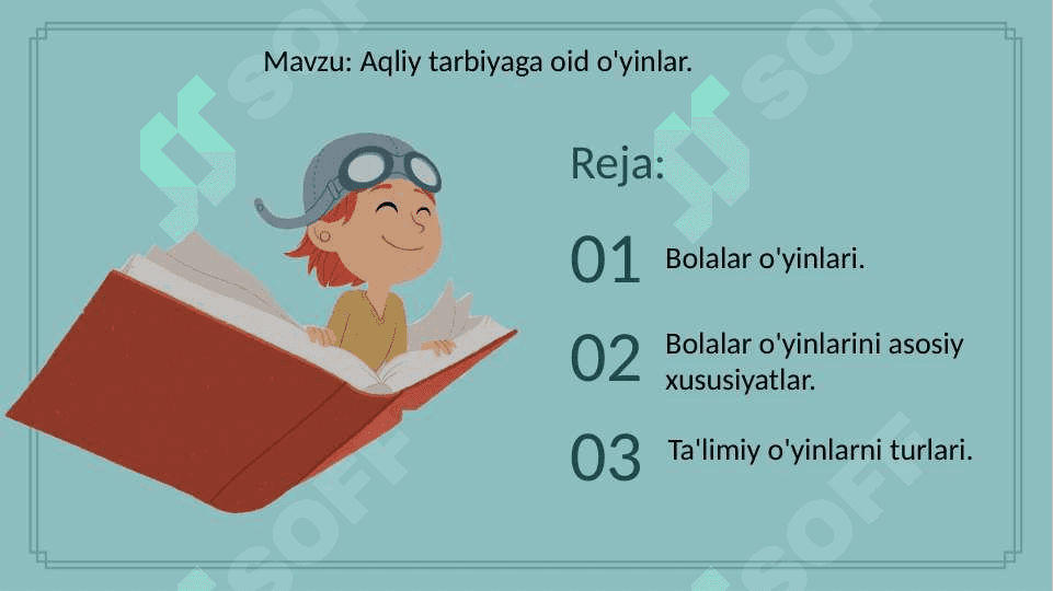 Aqliy tarbiyaga oid oyinlar 2