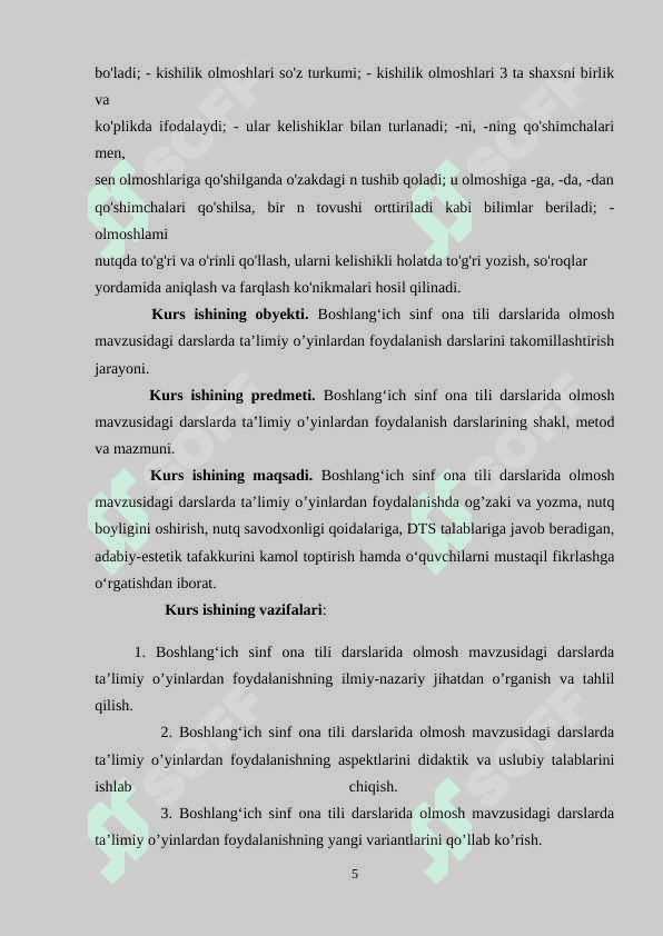 Olmosh soʻz turkumini oʻrgatish metodikasi 5