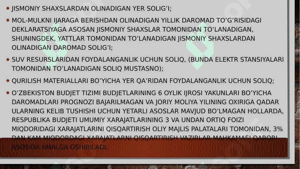 Budjet-soliq siyosati barqarorligini ta’minlash yo’nalishlari 4
