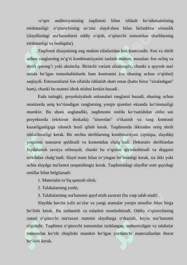 Savod oʻrgatish davrida axborot texnologiyalaridan foydalanish metodikasi 8