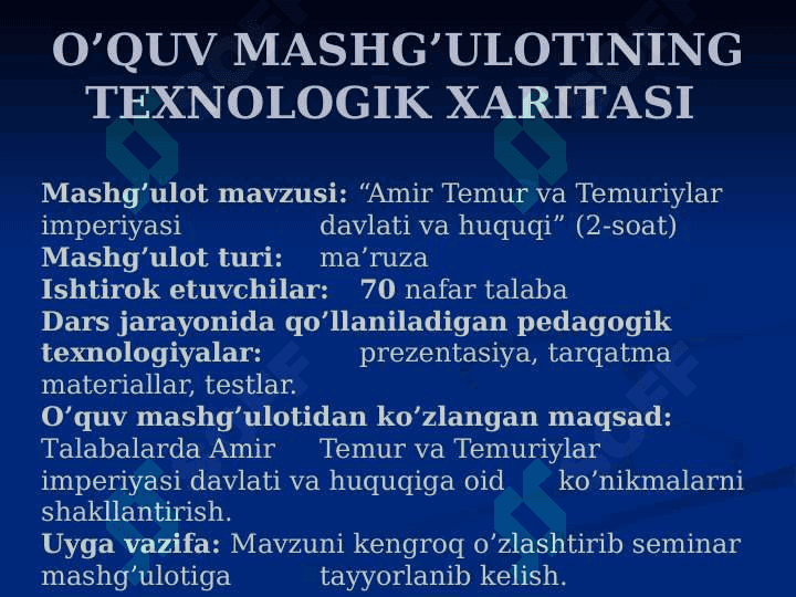 AMIR TEMUR VA TEMURIYLAR IMPERIYASI DAVLATI VA HUQUQI 2
