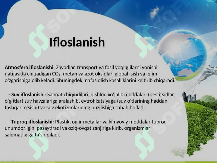 Antropogen omillarning biosferaga salbiy ta’siri 4