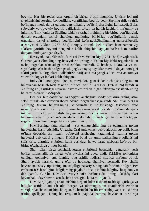 INDIVIDUAL TARAQQIYOT BIOLOGIYASI FANINING PREDMETI, RIVOJLANISH TARIXI VA USLUBLARI 4
