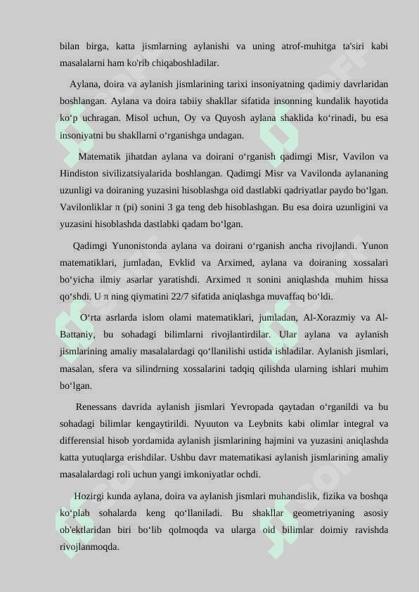 Aylana_doira_aylanish_jisimlar_mavzusini_o..   mustaqil ish matematika 6