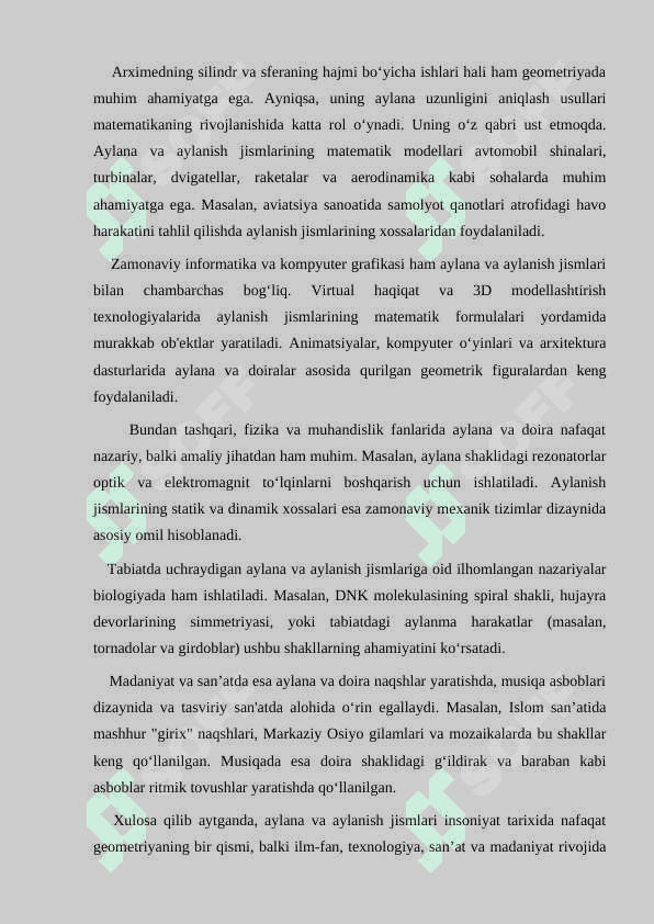 Aylana_doira_aylanish_jisimlar_mavzusini_o..   mustaqil ish matematika 8