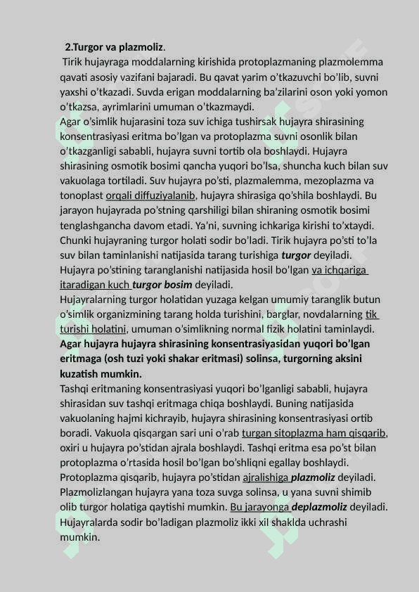 Diffuziya va osmos xodisasi. 4
