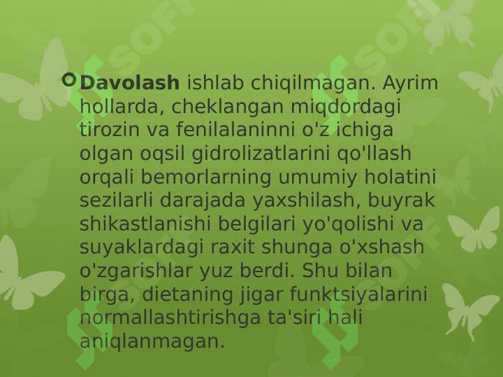 Aminokislotalar almashinuvi buzilishi bilan kechuvchi kasalliklar 4