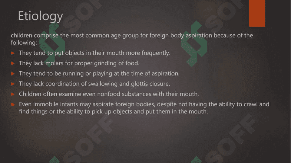 Foreign body aspiration, Pneumothorax, empyema 4