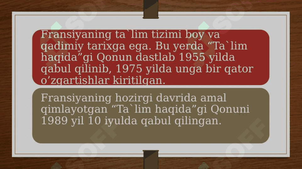 Fransiya ta'lim tizimining "Dual bosqichi" xususiyatlari 3