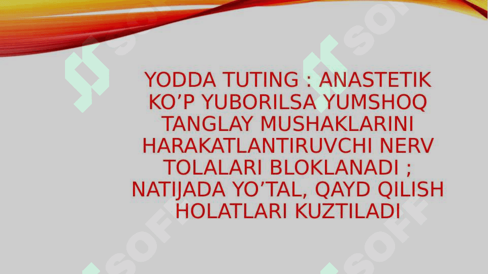 Anesteziya bajarish texnikasi 3