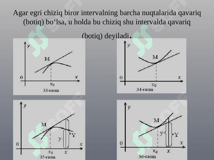 Funksiyaning botiqlik va qavariqligi 3