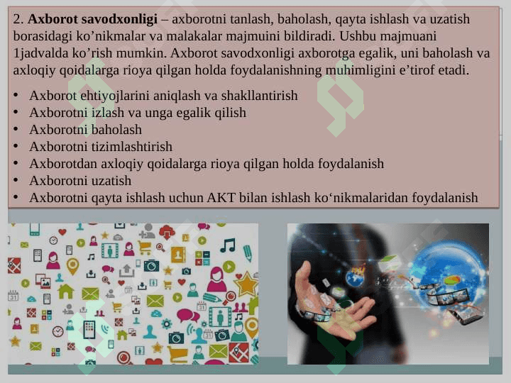 Media savodxonlikning maqsadi mazmun va mohiyati. 5