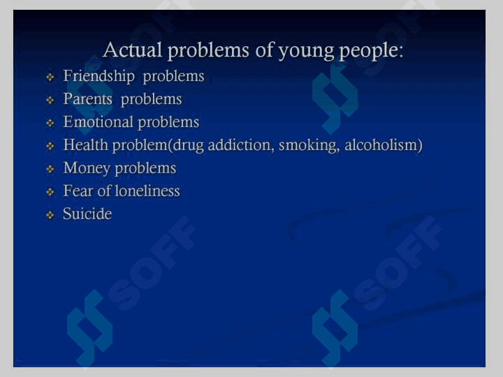 Find the solution to the Problems between youth 4