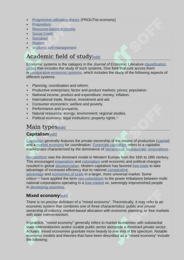 Economic system of the world 4