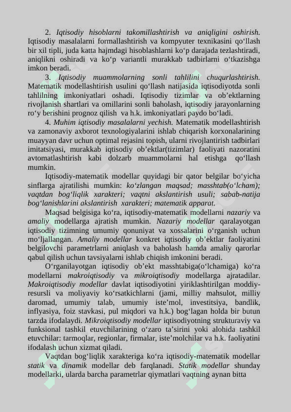 IQTISODIYOTDAGI MATEMATIK USULLAR 6