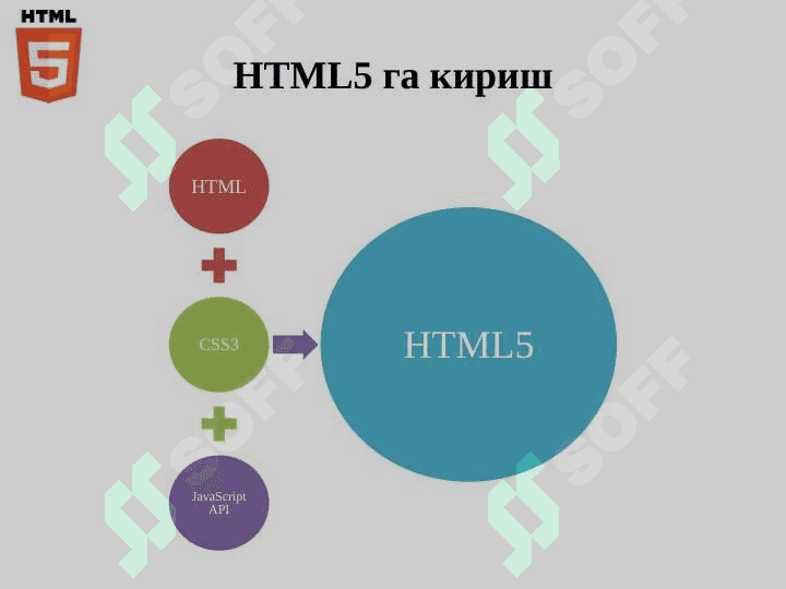 HTML5 янги стандартлар 3