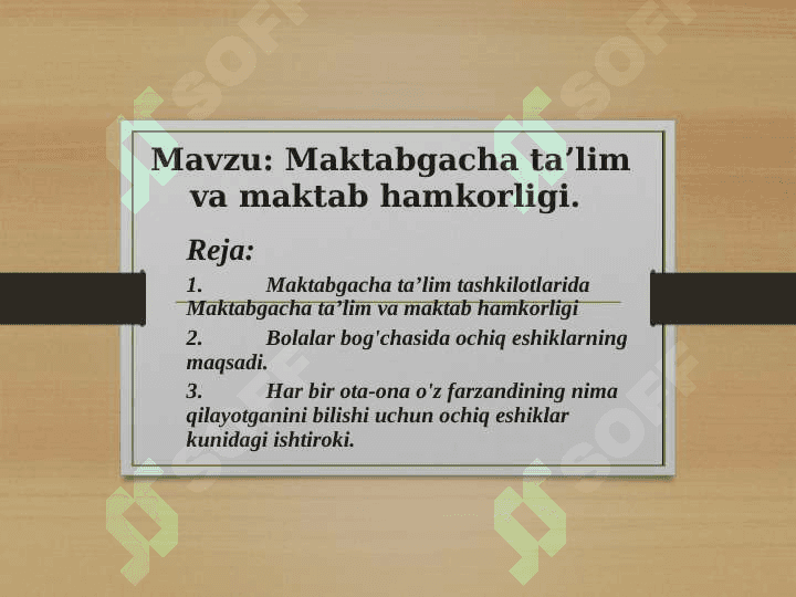Maktabgacha taʼlim va maktab hamkorligi-1 2