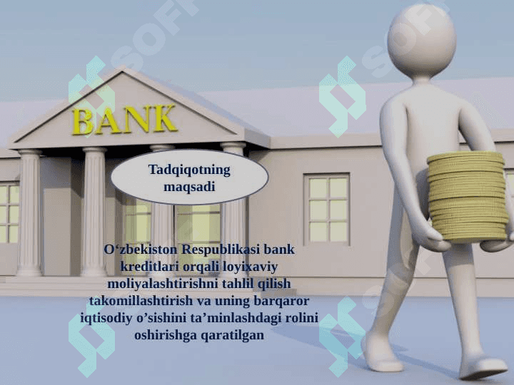BANK KREDITLARI ORQALI LOYIHAVIY MOLIYALASHTIRISHNI SAMARALI TASHKIL ETISH 6