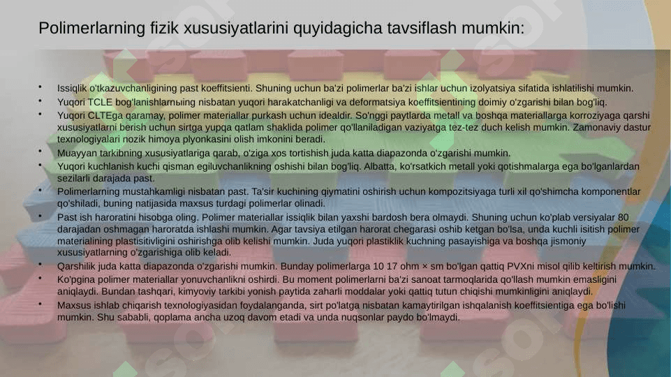 To’qimachilik va yengil sanoatda qo’llanalidigan muhim polimerlar 4