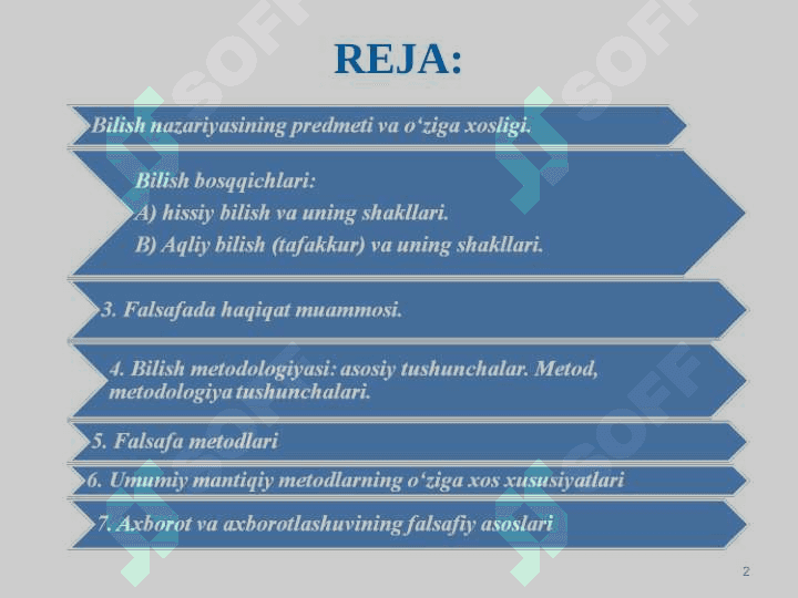 Bilish falsafasi 2