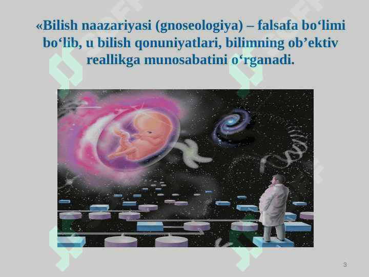 Bilish falsafasi 3