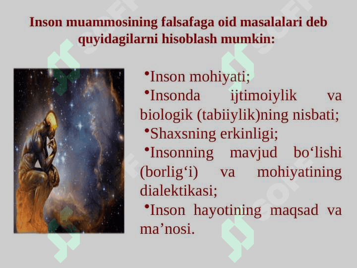 Inson falsafasi 4