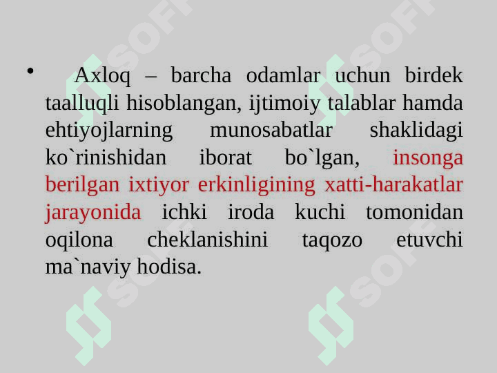 Axloq falsafasi 6