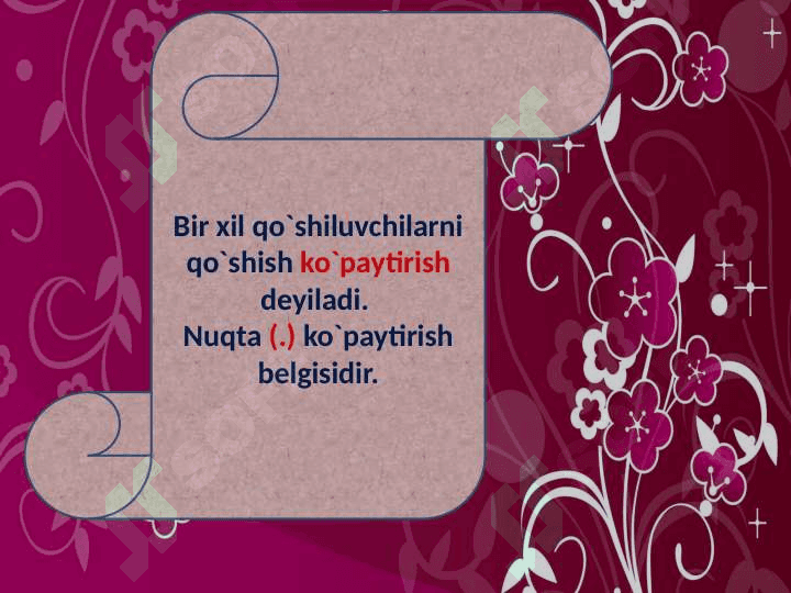 2 sinf. Fan:Matematika. Mavzu: “Ko`paytirish amali bilan tanishtirish” 3