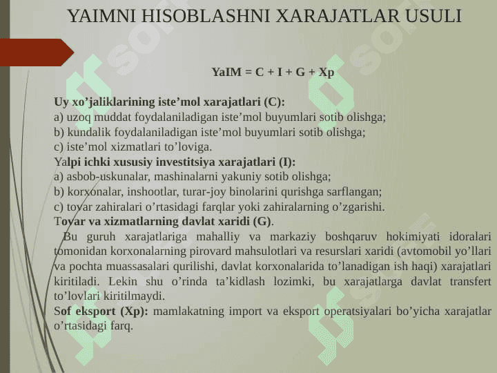 ASOSIY MAKROIQTISODIY KO‘RSATKICHLAR 6